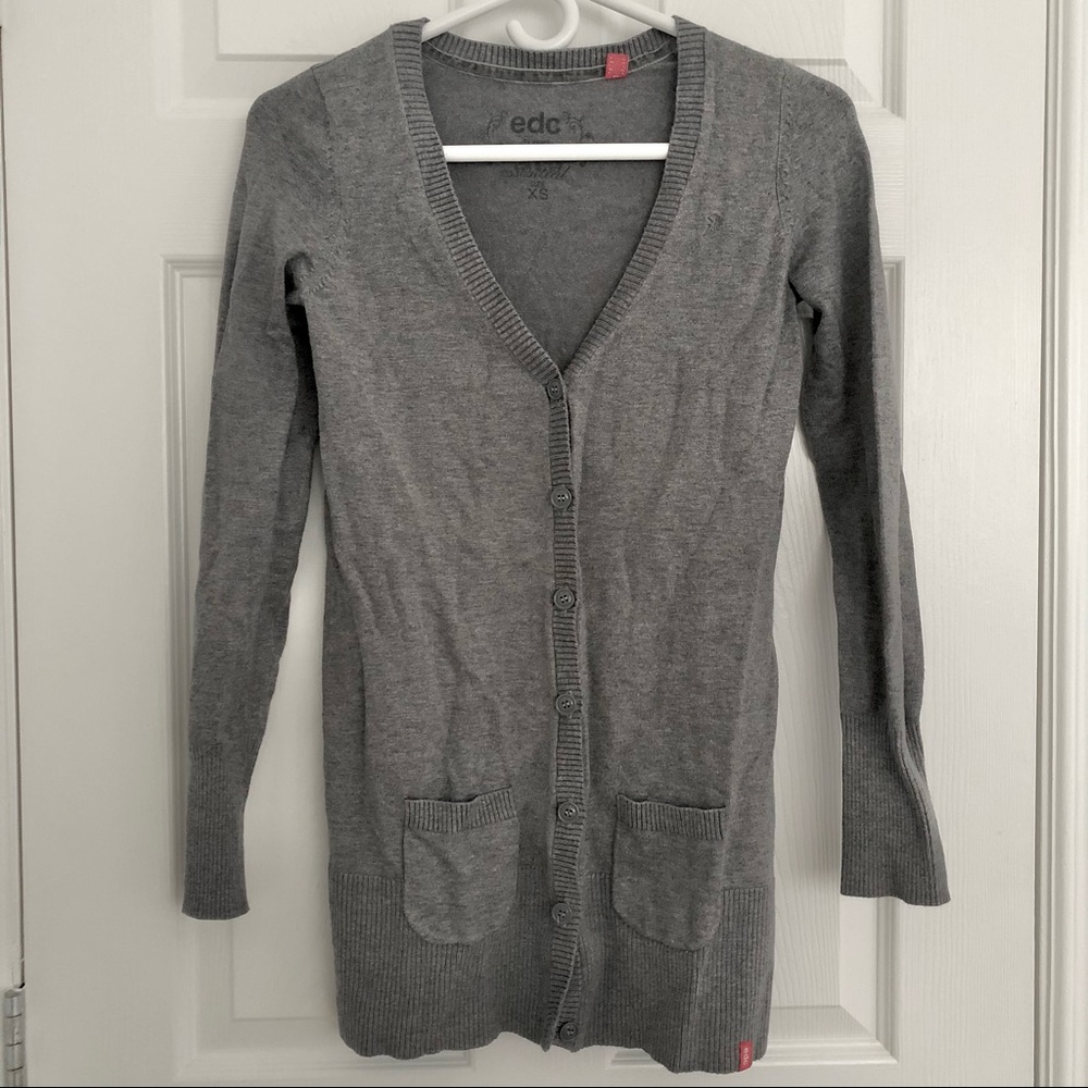 Long Buttoned Cardigan